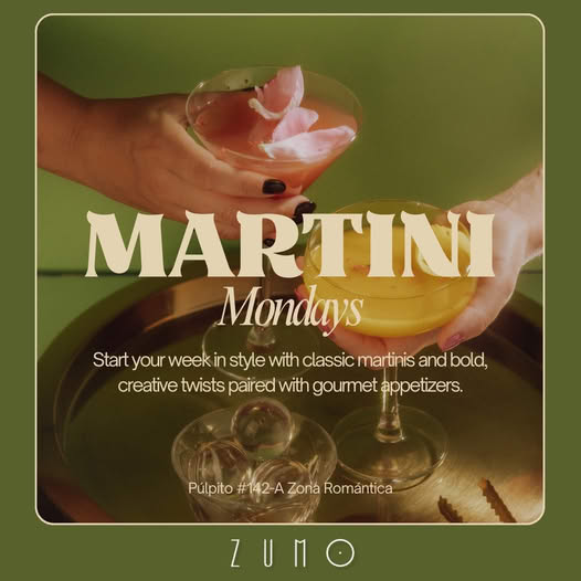 Martini Mondays Zumo Restaurant